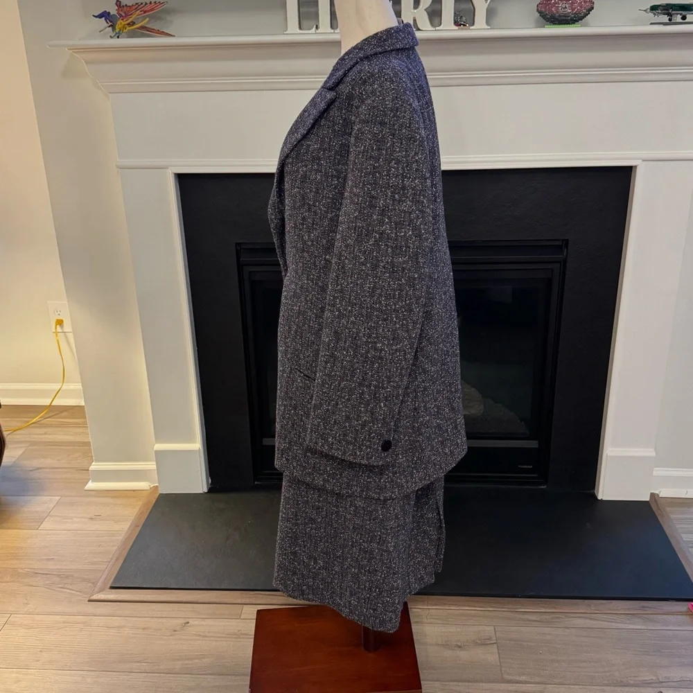 ✨ Vintage Mirrors of Krizia Italian Tweed Skirt Suit – Made in Italy ✨